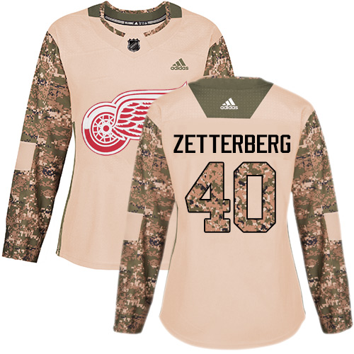 Detroit Red Wings #40 Henrik Zetterberg Camo Authentic 2017 Veterans Day Women's Stitched Jersey Womens cheap jerseys for sale - CheapJerseys.Shop
