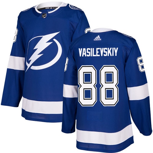 Tampa Bay Lightning #88 Andrei Vasilevskiy Blue Home Authentic Stitched Jersey Men's cheap jerseys for sale - CheapJerseys.Shop