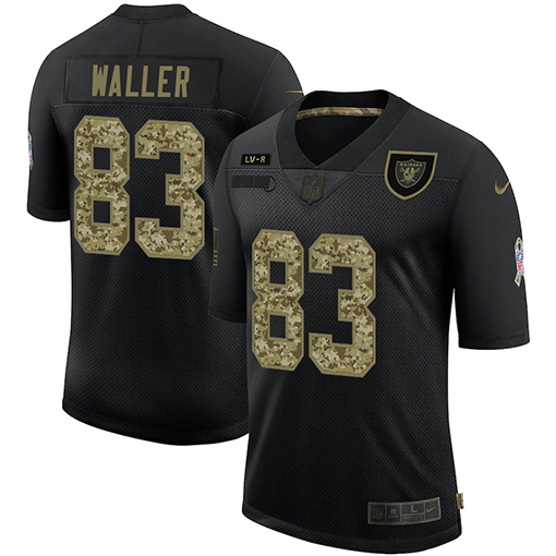 Las Vegas Raiders #83 Darren Waller Men's 2020 Salute To Service Camo Limited Jersey Black cheap jerseys for sale - CheapJerseys.Shop