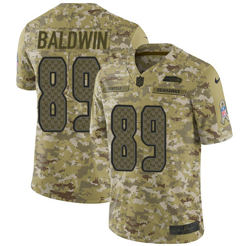 Seattle Seahawks #89 Doug Baldwin Camo Youth Stitched Limited 2018 Salute to Service Jersey Youth cheap jerseys for sale - CheapJerseys.Shop