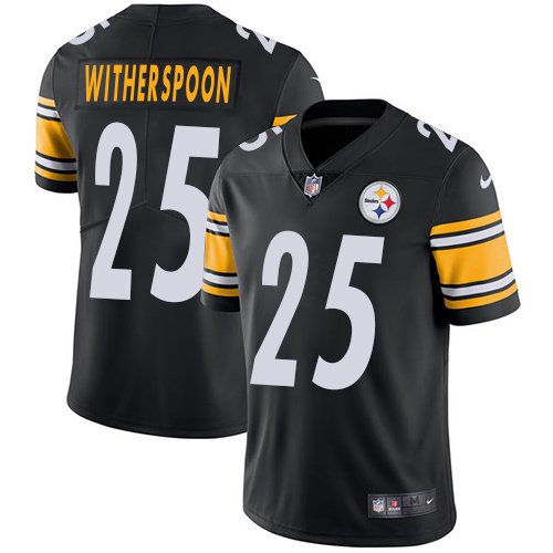 Steelers #25 Ahkello Witherspoon Black Team Color Youth Stitched Vapor Untouchable Limited Jersey cheap jerseys for sale - CheapJerseys.Shop