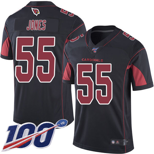Arizona Cardinals #55 Chandler Jones Black Men's Stitched Limited Rush 100th Season Jersey Men's cheap jerseys for sale - CheapJerseys.Shop