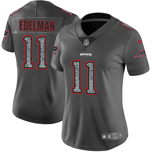 Patriots #11 Julian Edelman Gray Static Women's Stitched Vapor Untouchable Limited Jersey cheap jerseys for sale - CheapJerseys.Shop