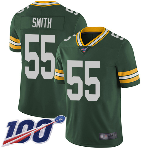 Green Bay Packers #55 Za'Darius Smith Green Team Color Men's Stitched 100th Season Vapor Limited Jersey Men's cheap jerseys for sale - CheapJerseys.Shop
