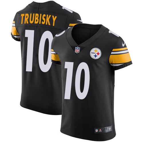 Steelers #10 Mitchell Trubisky Black Team Color Men's Stitched Vapor Untouchable Elite Jersey cheap jerseys for sale - CheapJerseys.Shop