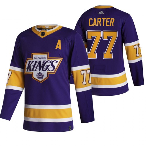 Los Angeles Los Angeles Kings #77 Jeff Carter Black Men's 2020-21 Reverse Retro Alternate Jersey Men's cheap jerseys for sale - CheapJerseys.Shop