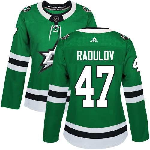 Dallas Stars #47 Alexander Radulov Green Home Authentic Women's Stitched Jersey Womens cheap jerseys for sale - CheapJerseys.Shop