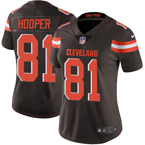 Cleveland Browns #81 Austin Hooper Brown Team Color Women's Stitched Vapor Untouchable Limited Jersey Womens cheap jerseys for sale - CheapJerseys.Shop