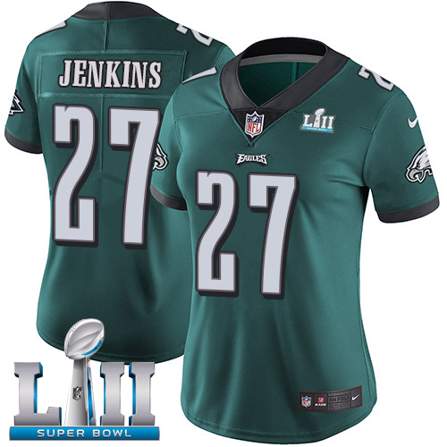Philadelphia Eagles #27 Malcolm Jenkins Midnight Green Team Color Super Bowl LII Women's Stitched Vapor Untouchable Limited Jersey Womens cheap jerseys for sale - CheapJerseys.Shop