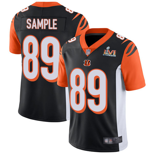 Cincinnati Bengals #89 Drew Sample Black Team Color Super Bowl LVI Patch Youth Stitched Vapor Untouchable Limited Jersey Youth cheap jerseys for sale - CheapJerseys.Shop