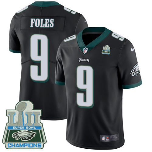 Philadelphia Eagles #9 Nick Foles Black Alternate Super Bowl LII Champions Men's Stitched Vapor Untouchable Limited Jersey Men's cheap jerseys for sale - CheapJerseys.Shop