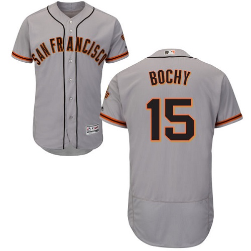 San Francisco Giants #15 Bruce Bochy Grey Flexbase Authentic Collection Road Stitched Jersey Men's cheap jerseys for sale - CheapJerseys.Shop