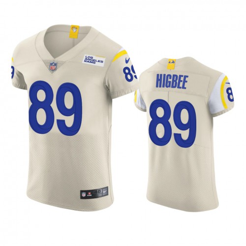 Los Angeles Los Angeles Rams #89 Tyler Higbee Men's Vapor Elite Player Jersey - Bone Men's cheap jerseys for sale - CheapJerseys.Shop