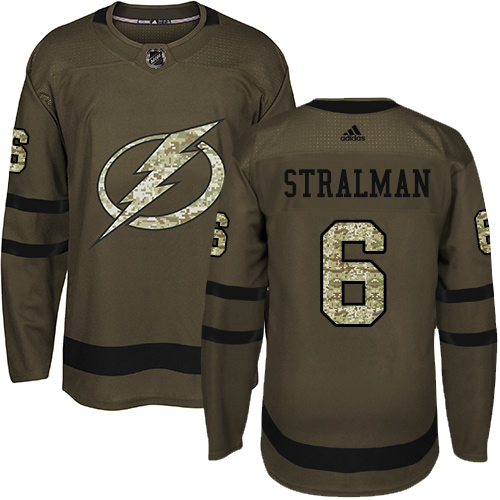 Tampa Bay Lightning #6 Anton Stralman Green Salute to Service Stitched Jersey Men's cheap jerseys for sale - CheapJerseys.Shop