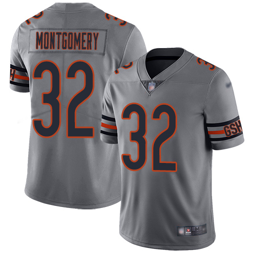 Chicago Bears #32 David Montgomery Silver Men's Stitched Limited Inverted Legend Jersey Men's cheap jerseys for sale - CheapJerseys.Shop