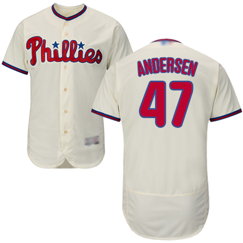 Philadelphia Phillies #47 Larry Andersen Cream Flexbase Authentic Collection Stitched Jersey Men's cheap jerseys for sale - CheapJerseys.Shop
