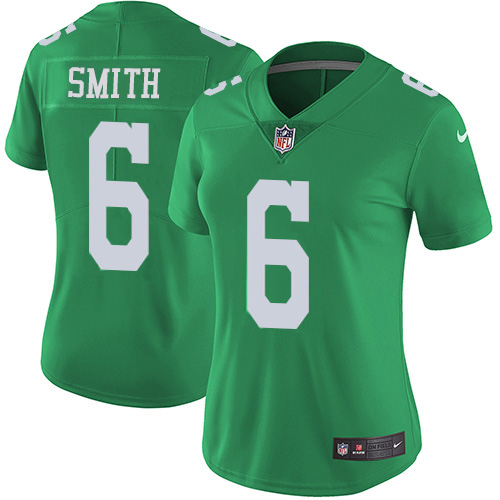 Eagles #6 DeVonta Smith Green Women's Stitched Limited Rush Jersey cheap jerseys for sale - CheapJerseys.Shop