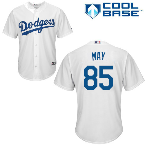 Los Angeles Dodgers #85 Dustin May White New Cool Base Stitched Jersey Men's cheap jerseys for sale - CheapJerseys.Shop