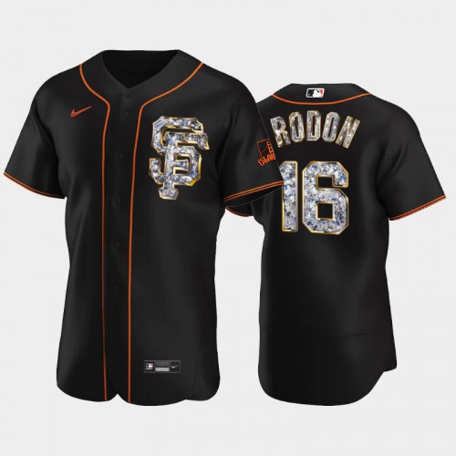 San Francisco San Francisco Giants #16 Carlos Rodon Men's Diamond Edition Jersey - Black Men's cheap jerseys for sale - CheapJerseys.Shop