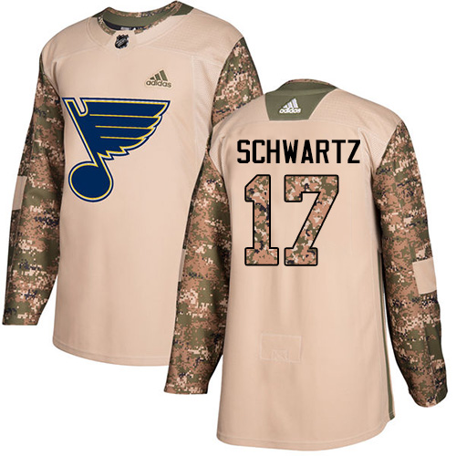 St. Louis Blues #17 Jaden Schwartz Camo Authentic 2017 Veterans Day Stitched Youth Jersey Youth cheap jerseys for sale - CheapJerseys.Shop