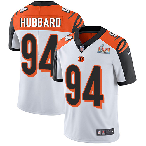 Bengals #94 Sam Hubbard White Super Bowl LVI Patch Men's Stitched Vapor Untouchable Limited Jersey cheap jerseys for sale - CheapJerseys.Shop