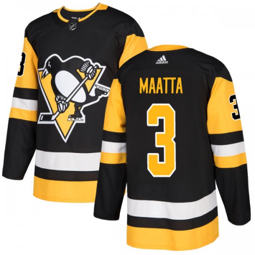 Pittsburgh Penguins #3 Olli Maatta Black Home Authentic Stitched Jersey Men's cheap jerseys for sale - CheapJerseys.Shop