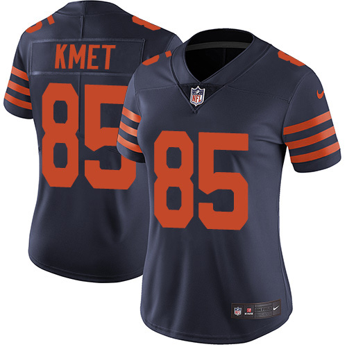 Chicago Bears #85 Cole Kmet Navy Blue Alternate Women's Stitched Vapor Untouchable Limited Jersey Womens cheap jerseys for sale - CheapJerseys.Shop