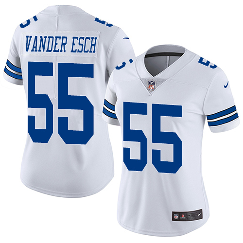 Cowboys #55 Leighton Vander Esch White Women's Stitched Vapor Untouchable Limited Jersey cheap jerseys for sale - CheapJerseys.Shop