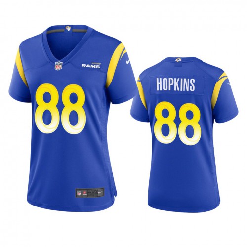 Los Angeles Los Angeles Rams #88 Brycen Hopkins Women's Game Jersey - Royal Womens cheap jerseys for sale - CheapJerseys.Shop