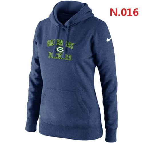 Women's Green Bay Packers Heart & Soul Pullover Hoodie Dark Blue cheap jerseys for sale - CheapJerseys.Shop
