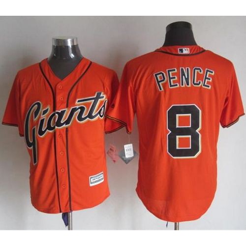 San Francisco Giants #8 Hunter Pence Orange Alternate New Cool Base Stitched Jersey Men's cheap jerseys for sale - CheapJerseys.Shop