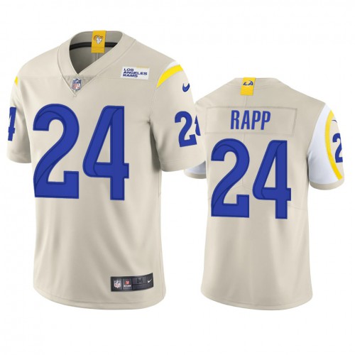 Los Angeles Los Angeles Rams #24 Taylor Rapp Men's Vapor Limited Jersey - Bone Men's cheap jerseys for sale - CheapJerseys.Shop