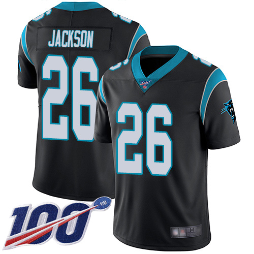 Carolina Panthers #26 Donte Jackson Black Team Color Men's Stitched 100th Season Vapor Limited Jersey Men's cheap jerseys for sale - CheapJerseys.Shop