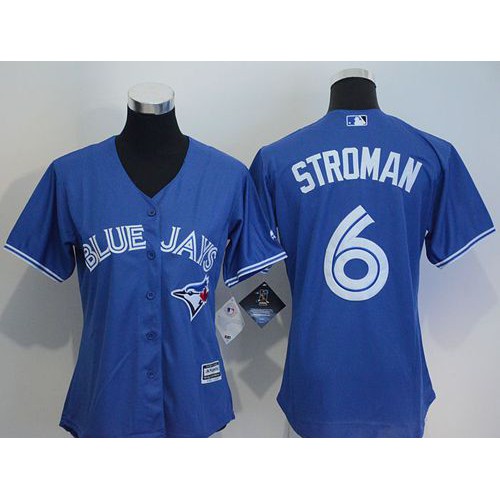 Toronto Blue Jays #6 Marcus Stroman Blue Women's Alternate Stitched Jersey Womens cheap jerseys for sale - CheapJerseys.Shop