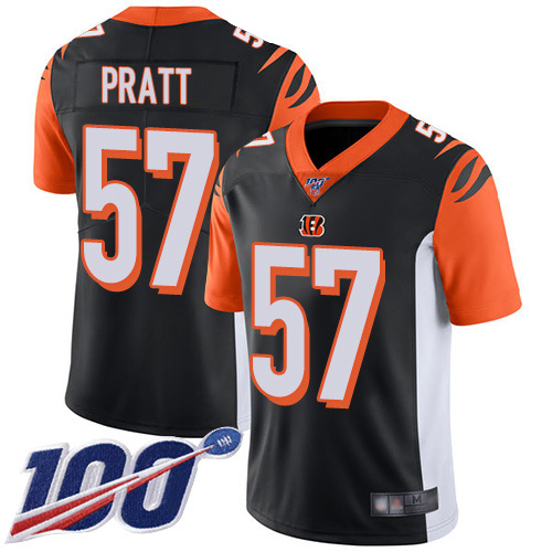 Cincinnati Bengals #57 Germaine Pratt Black Team Color Youth Stitched 100th Season Vapor Untouchable Limited Jersey Youth cheap jerseys for sale - CheapJerseys.Shop