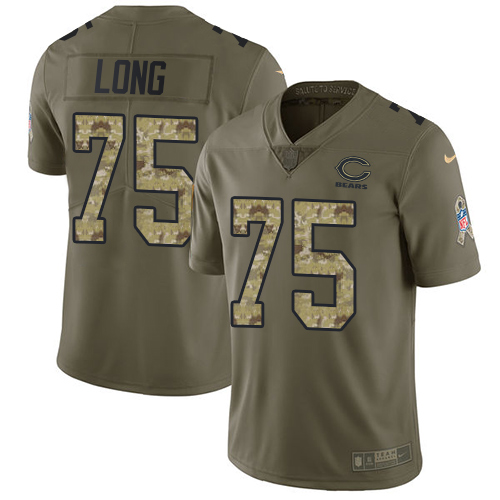 Chicago Bears #75 Kyle Long Olive/Camo Men's Stitched Limited 2017 Salute To Service Jersey Men's cheap jerseys for sale - CheapJerseys.Shop