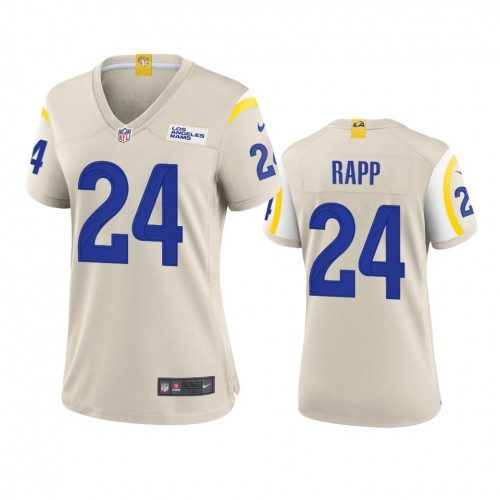 Los Angeles Los Angeles Rams #24 Taylor Rapp Women's Game Jersey - Bone Womens cheap jerseys for sale - CheapJerseys.Shop