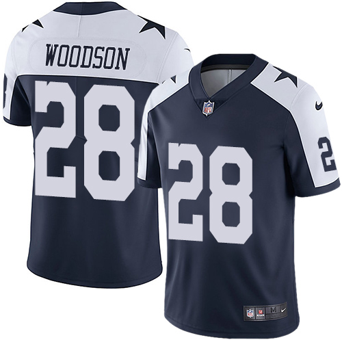 Dallas Cowboys #28 Darren Woodson Navy Blue Thanksgiving Men's Stitched Vapor Untouchable Limited Throwback Jersey Men's cheap jerseys for sale - CheapJerseys.Shop