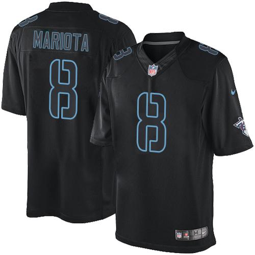 Tennessee Titans #8 Marcus Mariota Black Men's Stitched Impact Limited Jersey Men's cheap jerseys for sale - CheapJerseys.Shop