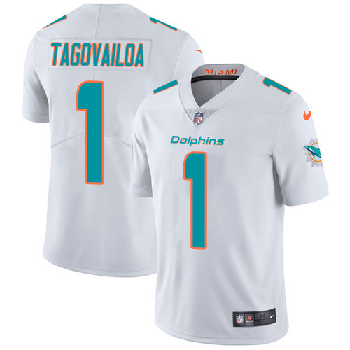 Dolphins #1 Tua Tagovailoa White Youth Stitched Vapor Untouchable Limited Jersey cheap jerseys for sale - CheapJerseys.Shop