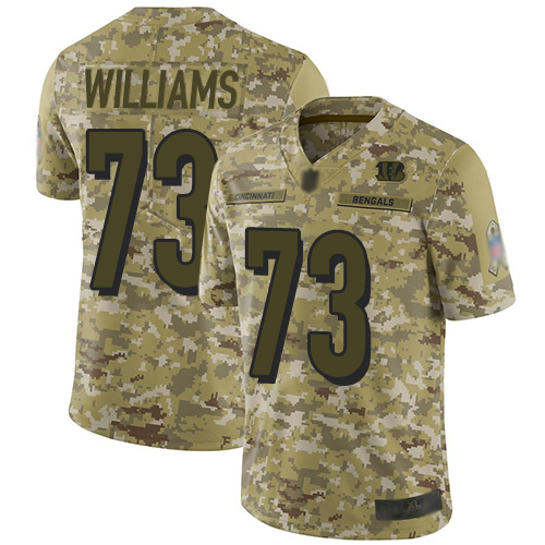 Cincinnati Bengals #73 Jonah Williams Camo Youth Stitched Limited 2018 Salute to Service Jersey Youth cheap jerseys for sale - CheapJerseys.Shop