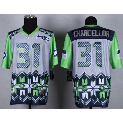 Seattle Seahawks #31 Kam Chancellor Grey Men's Stitched Elite Noble Fashion Jersey Men's cheap jerseys for sale - CheapJerseys.Shop