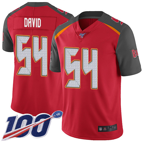 Buccaneers #54 Lavonte David Red Team Color Men's Stitched 100th Season Vapor Limited Jersey cheap jerseys for sale - CheapJerseys.Shop