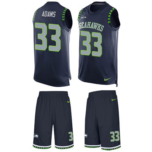 Seahawks #33 Jamal Adams Steel Blue Team Color Men's Stitched Limited Tank Top Suit Jersey cheap jerseys for sale - CheapJerseys.Shop