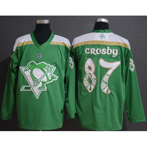 Pittsburgh Penguins #87 Sidney Crosby Green Authentic 2019 St. Patrick's Day Stitched Jersey Men's cheap jerseys for sale - CheapJerseys.Shop