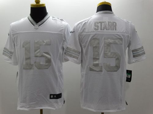Packers #15 Bart Starr White Men's Stitched Limited Platinum Jersey cheap jerseys for sale - CheapJerseys.Shop