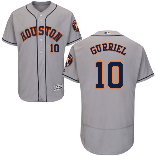 Houston Astros #10 Yuli Gurriel Grey Flexbase Authentic Collection Stitched Jersey Men's cheap jerseys for sale - CheapJerseys.Shop