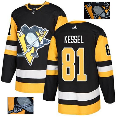 Pittsburgh Penguins #81 Phil Kessel Black Home Authentic Fashion Gold Stitched Jersey Men's cheap jerseys for sale - CheapJerseys.Shop