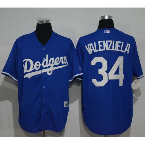 Los Angeles Dodgers #34 Fernando Valenzuela Blue New Cool Base Stitched Jersey Men's cheap jerseys for sale - CheapJerseys.Shop