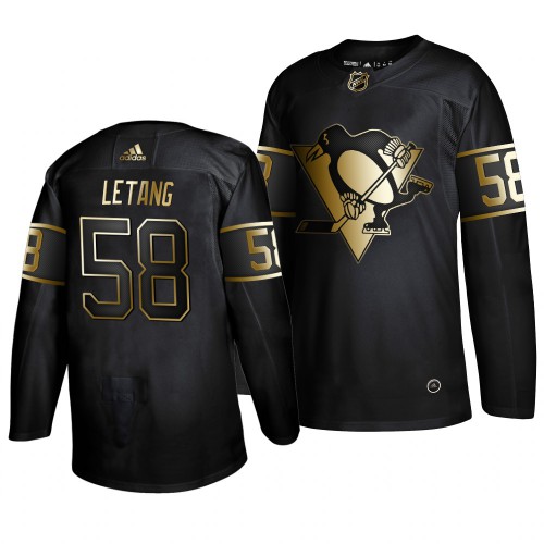 Pittsburgh Penguins #58 Kris Letang Men's 2019 Black Golden Edition Authentic Stitched Jersey Men's cheap jerseys for sale - CheapJerseys.Shop